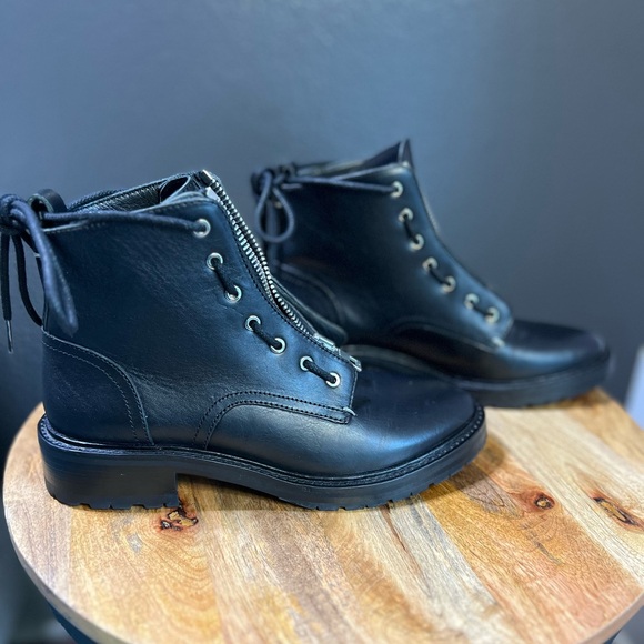 Rag & Bone Cannon Boot In Black Size: EU36 (US6) Zipper Detail - Picture 4 of 12